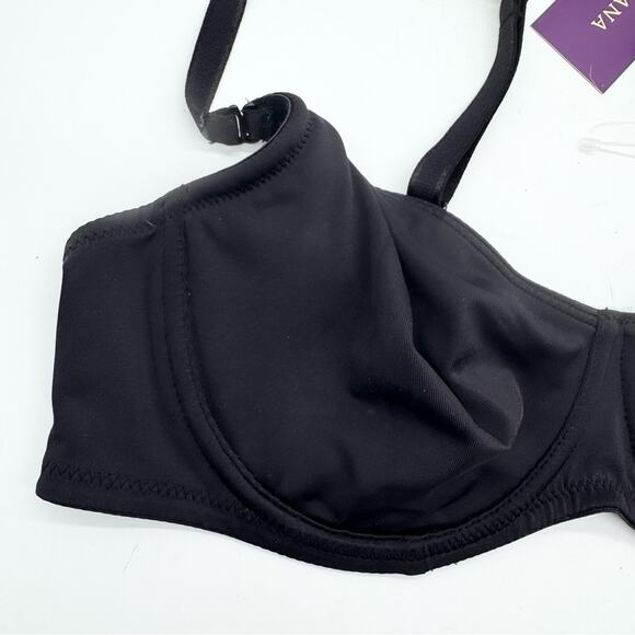 NWT Lascana Multi Way Strap T-Shirt Bra Black Size 36B Minimalist Lightweight - Picture 3 of 12